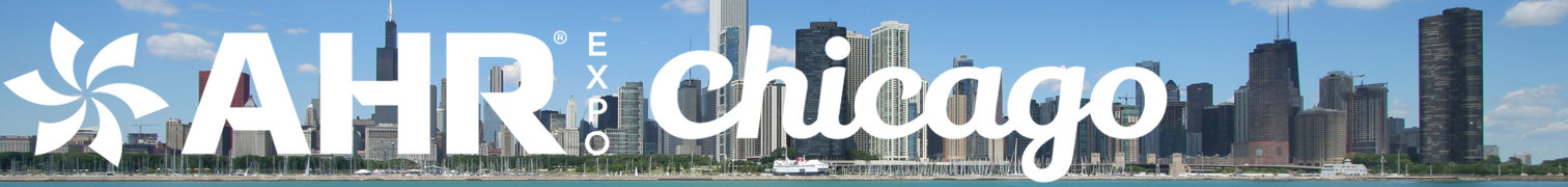 AHR 2024 logo with chicago skyline